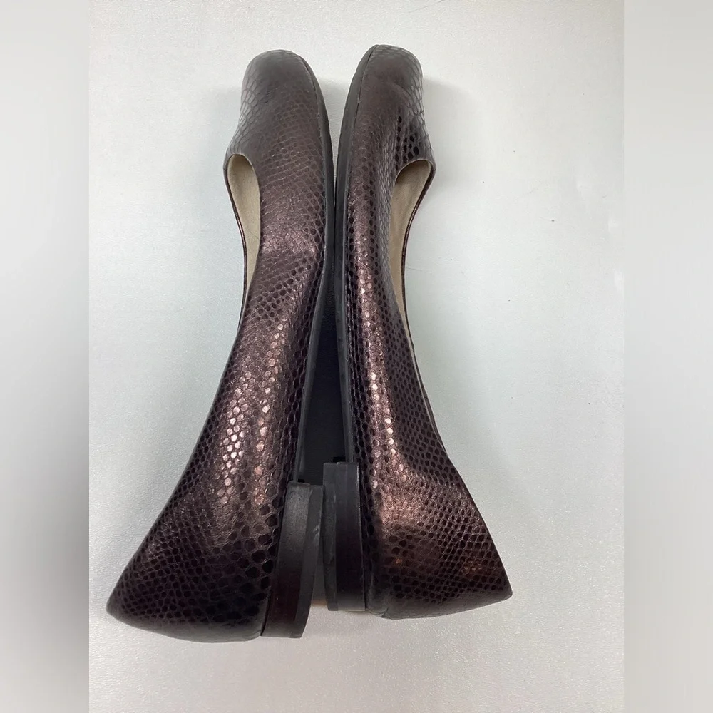 Rockport Metallic Brown Snake Pattern Flats - Picture 10 of 10